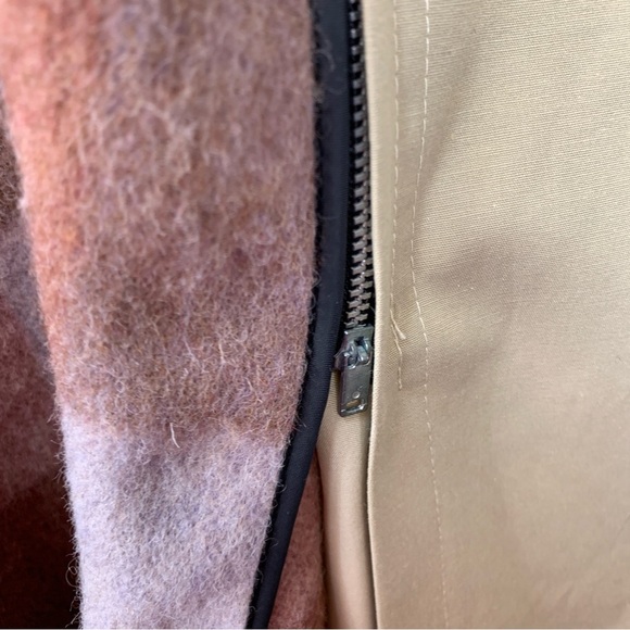 Tomme Trench Coat Womens 16 Beige Tan Blanket Lined Belted Long Quality Vtg 80’s - Picture 11 of 14